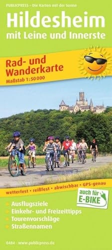 Publicpress Rad- und Wanderkarte Hildesheim mit Leine und Innerste 1:50.000: Rad- und Wanderkarte mit Ausflugszielen, Einkehr- & Freizeittipps, ... 1:50000 (Rad- und Wanderkarte: RuWK)