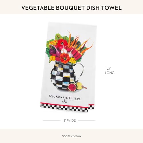 MacKenzie-Childs Vegetable Bouquet Cotton Dish Towel #TOP3
