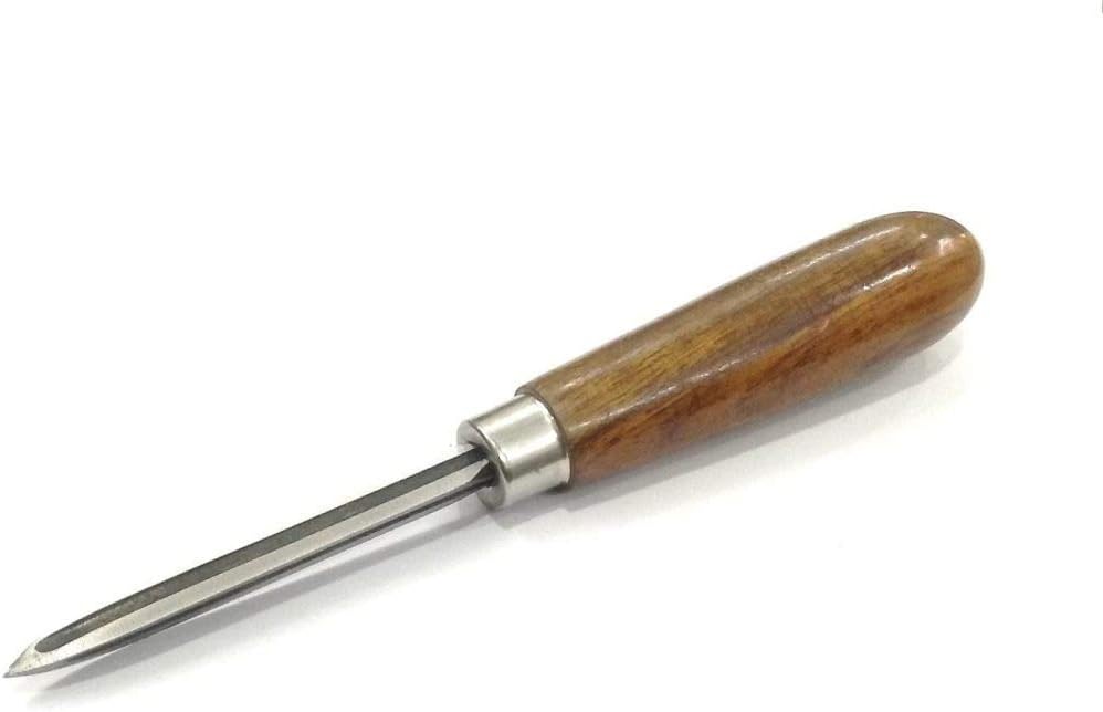 MACHINIST's TRIANGULAR SCRAPER 80 MM BLADE DEBURRING FINISHING ENGINEERING HAND METALWORKING TOOL FOR WORKSHOP-WOODEN HANDLE GRIP