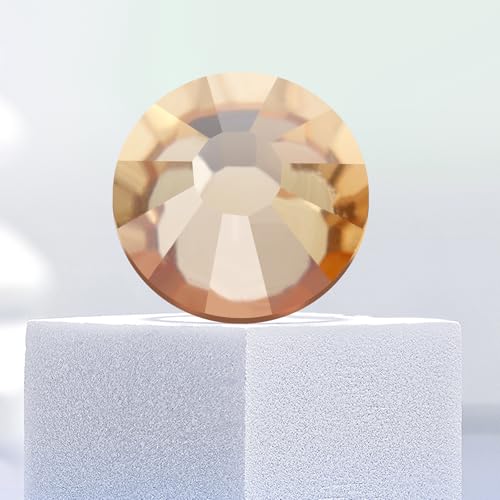 Image of Flatback Rhinestones Bulk, 14400PCS Gold Shadow Rhinestones for Clothes DIY Decoration Crafts, Gold Shadow, SS20, 4.6-4.8mm