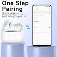 Ordtop Bluetooth 5.4 Kopfhörer in Ear, Hi-Fi Stereo Bass Ohrhörer Kabellos | 56Std Spielzeit Wireless Earbud, 4 ENC Noise Cancelling Mic, Klare Anrufe, IP-X7 Wasserdicht Headphones Sport für Android iOS – Ansicht 6