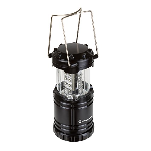 LED Lantern, Collapsible and Portable LED Outdoor Camping Lantern Flashlight for Hiking, Camping and Emergency By Wakeman Outdoors (Black) , 3.25 inches (Diameter) x 7.25 inches (Height)