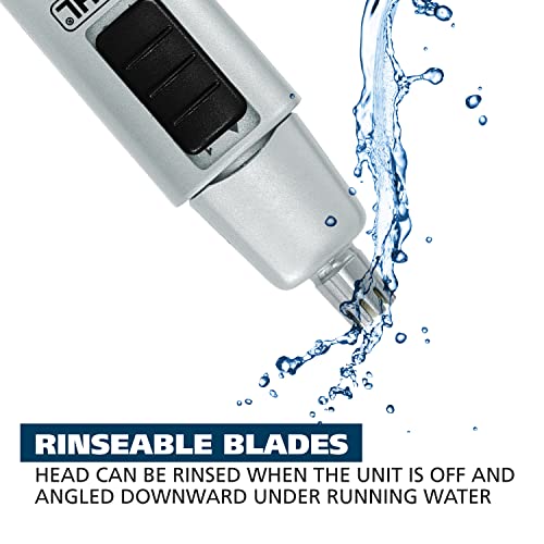 Wahl Beard Trimmer for Men - Battery Operated Facial Hair Grooming Set for Mustaches, Beard, Neckline, Light Detailing and Grooming with Bonus Battery Nose & Ear Hair Trimmer - Model 5537-420 - Thumbnail 6