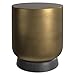 Simpli Home Tavolo in metallo, legno, ottone anticato/bronzo antico, 40,6 cm immagine