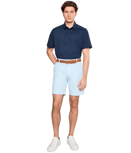 Image of Cole Haan Zero Grand Men's Shorts - Modern Flat-Front Design with 4-Way Stretch, Stain-Resistant Twill & Adaptive Waistband