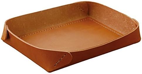 makeU # 4 Leather Tray Leather tray camel