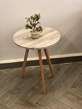 طاولات قهوة جانبية طرفية مركزية وأرجل خشبية، أثاث عصري، طقم من 3 قطع، لون رمادي