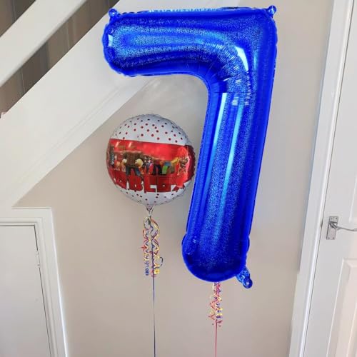 Image of Navy Blue Number 10 Balloon 40 Inch,Dark Blue 10 Balloons Number Big Large Mylar 10th Birthday Balloon for Birthday Party Graduation Anniversary Decorations