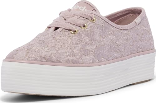 Keds Women's Keds Point Lace Up, Mauve Lace, 9 Medium