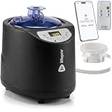 LifePro Sauna Steamer Machine 2.6L with Remote & App Control – 1200W Portable Steam Sauna Generator for Tent or Steam Room with Aromatherapy Diffuser & 15 Temperature Settings – Home Heat Therapy