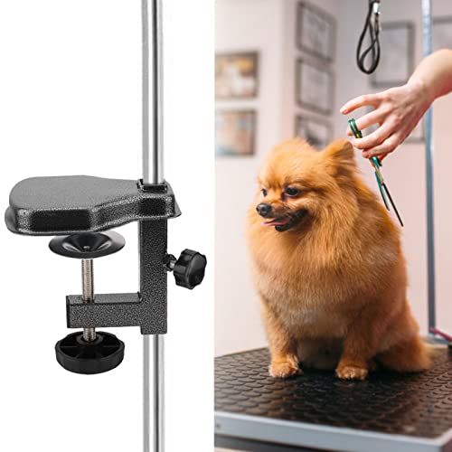 Restokki Hunde Trimmtisch Clamp Metall Hundepflege Tisch Arm H Bar, Hundefriseur Tisch Clamp Hundesalon Tischarm, Clip Halterung Für Die Fellpflege von Hunden Und Katzen (Inner Dia 2.3x2.3cm)