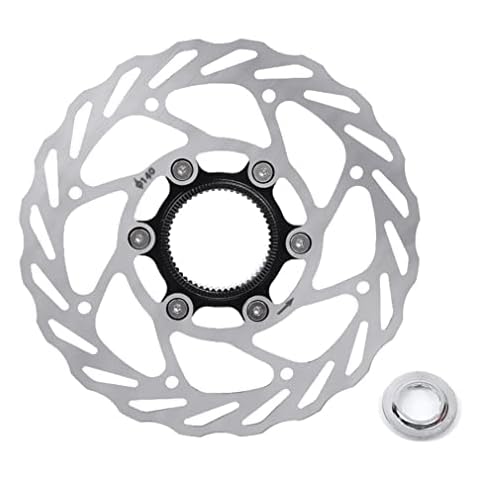 140mm 160mm 180mm Bike Disc Brake Rotor Center Lock Stainless Steel Centerlock Rotor Quickly Dissipate Heat (Color : 140mm Silver) Cover