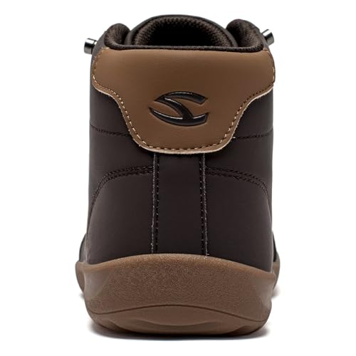 HOBIBEAR Leather Barefoot Boots - Zero-Drop Wide Width Minimalist Unisex Mid Top Walking Boots angle 7