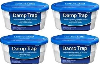 ASAB Dehumidifier 4 Pack. Interior Damp Trap, Humidity Mould Moisture Catcher, Mildew Remover, Prevents Condensation and Bad Odours. Ideal for Home, Office, Internal Use