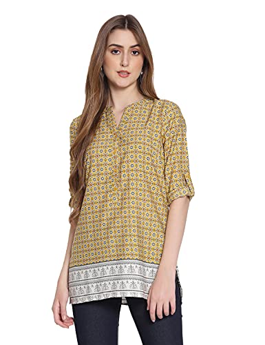 Image of oxolloxo Earthen Printed Women's Longline Top
