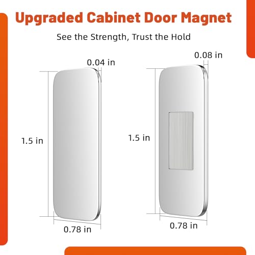 Magnete für Schranktüren Jiayi 8 Stück Ultra Dünn Türmagnete für Möbel Stark Tür Magnet Magnetschnäpper Stark Schrankmagnete Türmagnet… – Ansicht 4