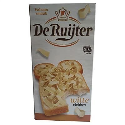 Chocolate Flakes White De Ruijter | De Ruijter Chocolate Flakes White | White Chocolate Flakes | 10.58 Ounce Total