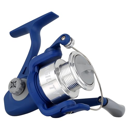 Shakespeare Agility Spinning Fishing Reel, Size 25, Lightweight Aluminum Spool, Soft-Touch Handle Knobs, Pre-spooled with Stren Line