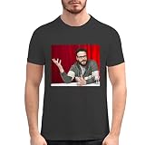 Harding Industries Seth Rogan - Men's Soft Graphic T-Shirt HAI #G761526, Black, X-Large
