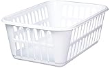 STERILITE Medium Plastic Basket, White, Pack of 2