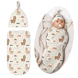 Jarverce Llama Swaddle Blanket for Baby, Soft Sleeping Bag, Swaddling Sack for Newborn Unisex Llama Baby Items Stuff
