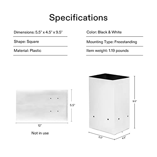 Vivosun 50-Pack 1 Gallon Grow Bags For Plants, Black-And-White Panda Film Containers Thick Plastic Bag For Potting Seedlings, And Rooting #TOP1