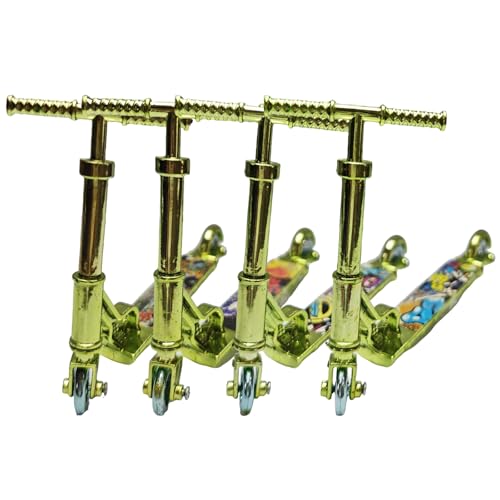 JRYGAC - JRYGAC 4 Pièces Mini Vélos, Finger Scooter à Doigts, Doigt Scooter Scooter Set, Mini Scooters pour Entraînement et Loisirs, Jouet de Jouets Educatifs Jouets Fête pour Enfant Adultes(Verts)