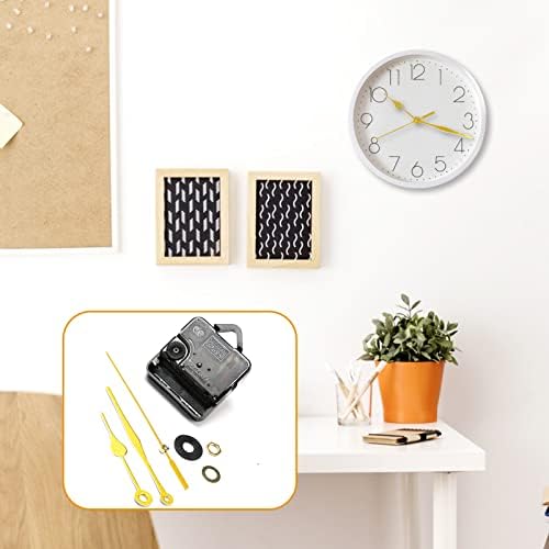 Silent Quartz Clock Mechanism Movement Kits battery powered Long and Short Shaft DIY Wall Clock Mechanism Parts Motor Replacement for Repair Home Restaurant Hotel Office Classroom (Peach Heart Gold)