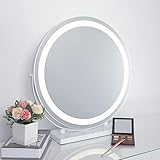 💄 𝐅𝐥𝐞𝐱𝐢𝐛𝐥𝐞 𝟑𝟔𝟎° 𝐃𝐫𝐞𝐡𝐛𝐚𝐫: Der Spiegel verfügt über Glatte 360-Grad-Drehung und verstellbare Festigkeit, Der Spiegel pendelt sich nicht bei Benutzung, um bessere Benutzererfahrung zu bieten, dass Sie beim Schminken, Rasieren, Hauptpflege konzentriert sein können.