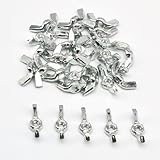 M3 Wing Nuts Carbon Steel Zinc Plated Wing Nuts Fasteners Parts Hand Twist Tighten Hardware Ear Butterfly Wing Nut (30, M3)