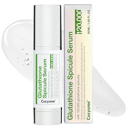 Cosyuree Glutathione Spicule Serum, 120,000 Glutathione-Coated Micro Spicules, Inspired by Microneedling for Radiance & Pore Care, Glass Skin, Korean Skincare 1.69 fl oz