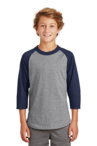 SPORT-TEK Youth Colorblock Raglan Jersey F20