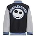Disney Nightmare Before Christmas Big Boys Varsity Zip Up Bomber Jacket Black/Gray Jack Skellington 10-12