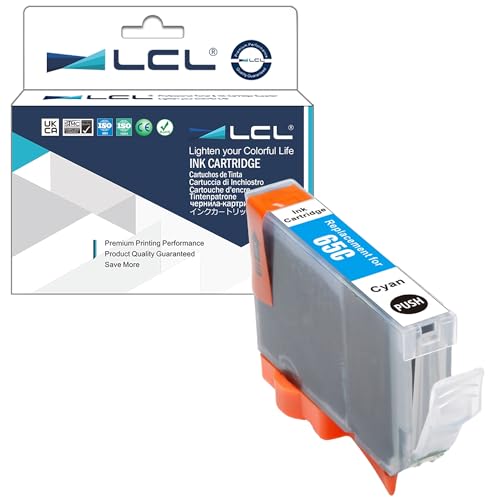 Image of LCL Compatible Ink Cartridge CLI65 CLI-65 C CLI-65C (1-PACK Cyan) Replacement for Canon PIXMA PRO-200 PRO-200S