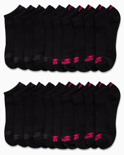 Image of Avia Women's Low Cut Socks - 20 Pack Cushion Comfort No Show Socks - Athletic Socks for Women (Size 4-9, Extended: 9-12)