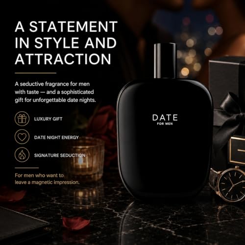 Image of Fragrance One Distinctive Men's Fragrance | Date for Men | Aromatic Wood Notes | Eau de Parfum for Men | Intensive | Suitable for Everyday Use (1.7 fl. oz. / 50 ml, DATE)
