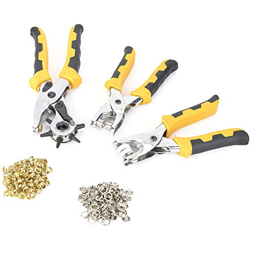 RASTKY Pinza per Punzonatura per Cintura Cromata, Design Umanizzato per Artigianato e Riparazioni