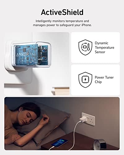 Anker USB C Plug 40W, 521 Charger (Nano Pro), PIQ 3.0 Durable Compact Fast Charger, Anker Nano Pro for iPhone 14/14 Pro/14 Pro Max/13 Pro/13 Pro Max, Galaxy, iPad (Cable Not Included)