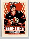 2025-26 O-Pee-Chee Retro #18 Zack MacEwen Ottawa Senators Official Hockey Card in Raw (NM or Better) Condition