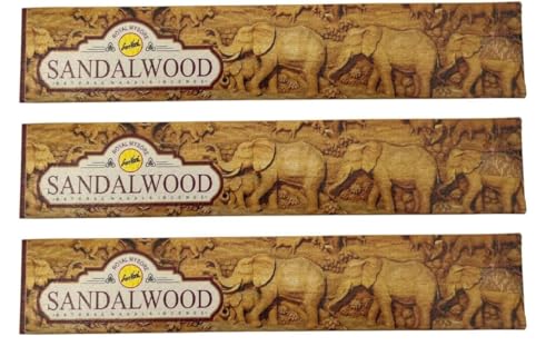 3 x Sandalwood Incense Sticks - Used for Aromatherapy, Spa, Yoga, Weddings, Meditation, Healing, Positivity and Relaxation