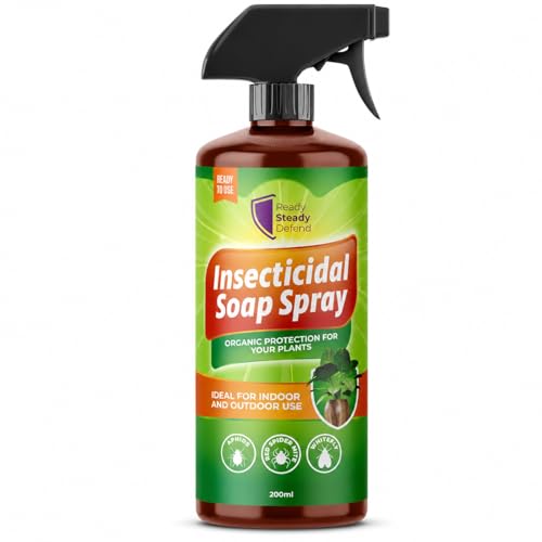 Insecticidal Soap Spray for Plants 200ml Natural Pest Control for Indoor & Outdoor Use Kills Aphids Spider Mites Whiteflies and More Natural Insecticide for Houseplants Vegetables and Gardens