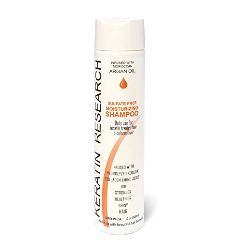 Argan Oil Shampoo Sulfate Free 10oz with Argan Oil, Jojoba Oil, Collagen Amino Acids, Keratin Color Safe for Men Women All Types of Hair