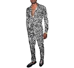 Amazon | [Amade] メンズ 上下セット プリント 総柄 カラフル