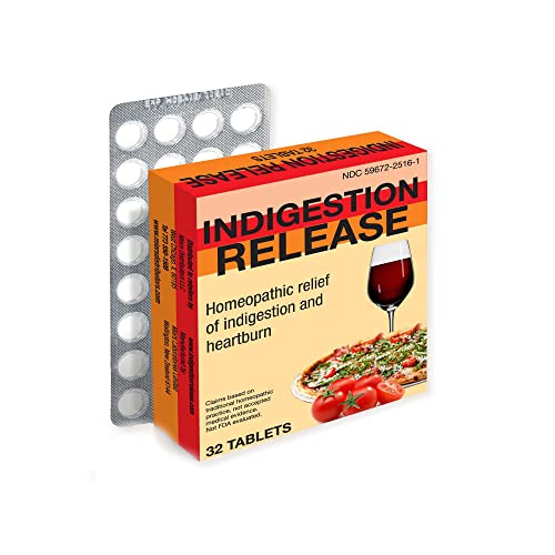 Miers Lab Indigestion Relief Capsules, Homeopathic Tablets For Heartburn Relief, Safe And Effective, Fast Acting, 32 Tablets #TOP30