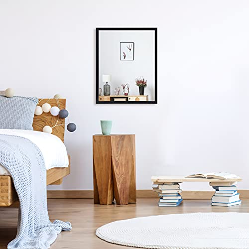 Crugla 2 Packs 18X24 Rectangle Wall Mirrors Black Hanging Full Length Body Vanity Mirror For Bathroom, Living Room, Bedroom #TOP5