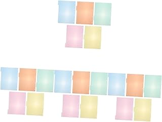 Tofficu 40 Peças Divisor De Placa De Índice Divisor De Papel Divisores De Fichário De Plástico Divisores De Escritório A4 Mini Fichários Pastas De Plástico Cadernos Em Branco Divisores De