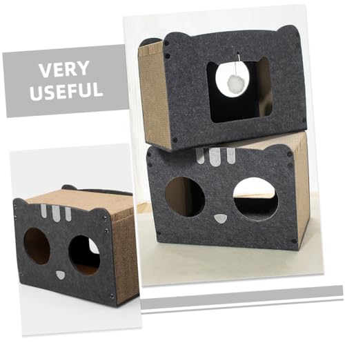 COLLBATH Arranhador Gato Areia Para Gatos Caixa Para Gatos Casinha Gato Arranhador Gato Ondulado Clu