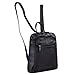 Produktbild STILORD 'Talisa' Kleiner Leder Rucksack Damen Vintage Rucksackhandtasche Lederrucksack Handtasche City Ausgehen Shopping Daypack, Farbe:schwarz
