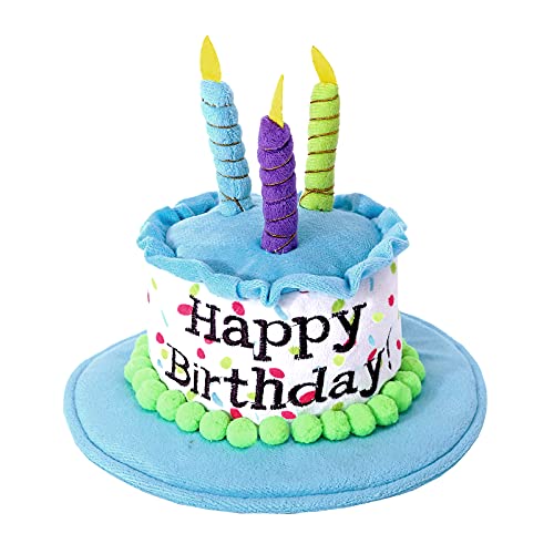 Ushang Pet Extral Large Dog Birthday Cake Hat & Birthday Bandana Scarfs Set Blue, Dog Happy Birthday Hat With Colorful Candles, Large Dog Birthday Party Supplies Decorations #TOP7