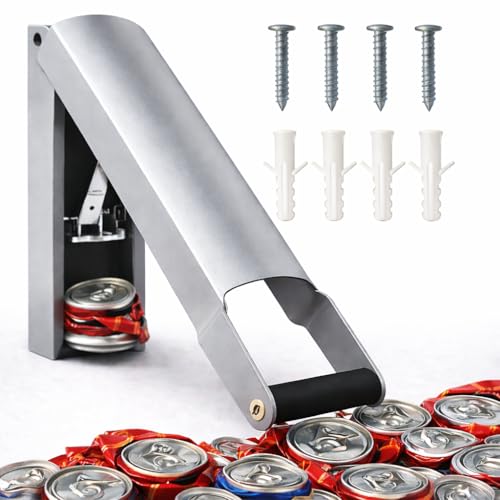Heavy Duty Wall Mount Can Crusher 8oz-16oz Grey